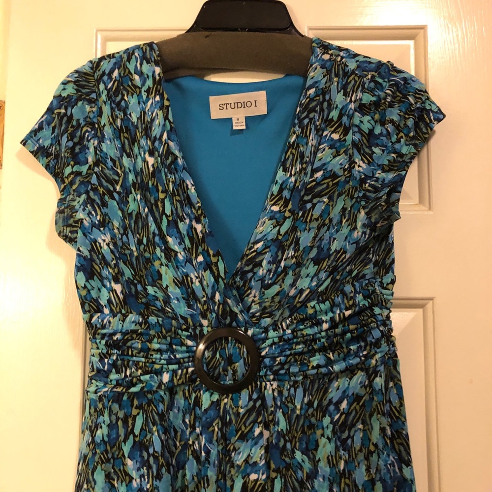 Dress with Abstract Print